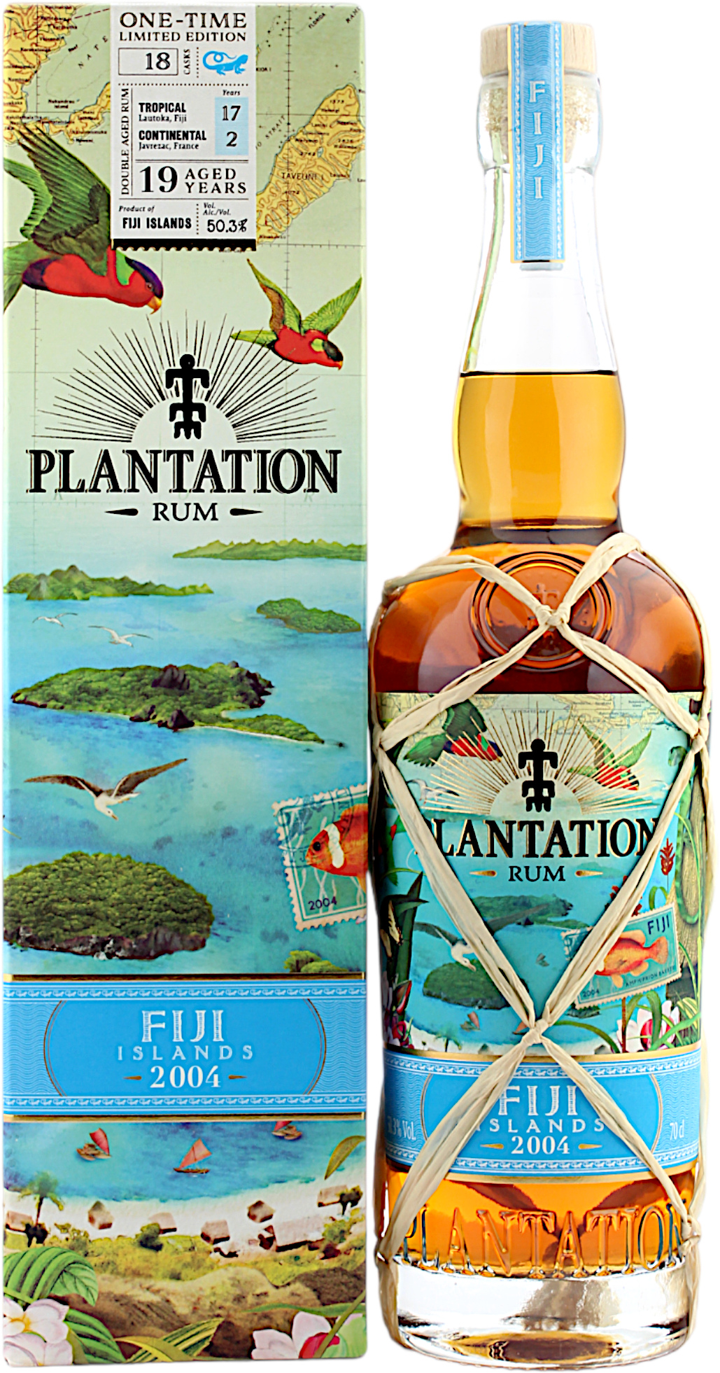 Plantation Rum Fiji Islands 19 Jahre 2004/2023 One Time Limited Edition 50.3% 0,7l