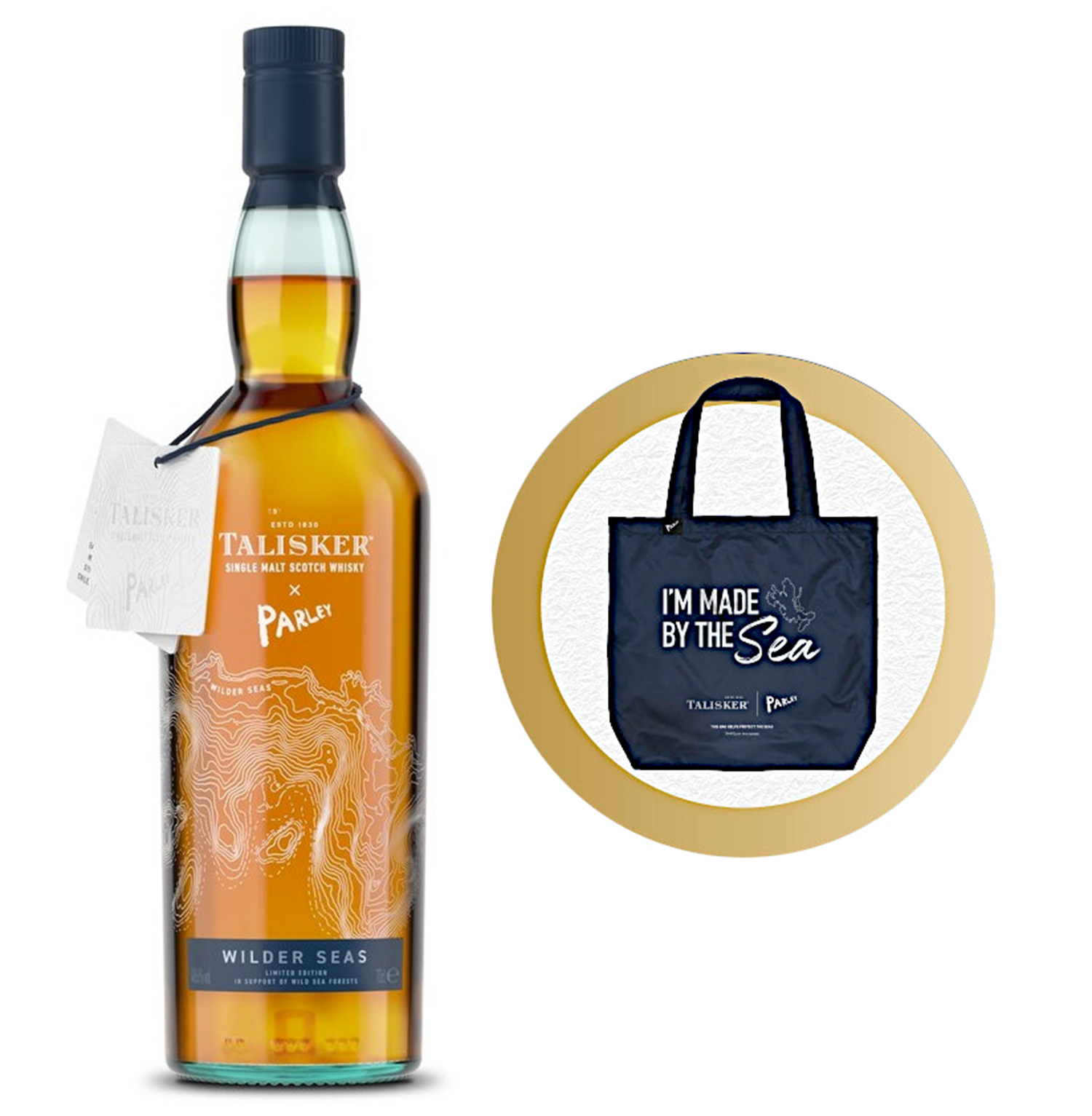 Talisker X Parley Wilder Seas Geschenkset mit Tasche 48.6% 0,7l