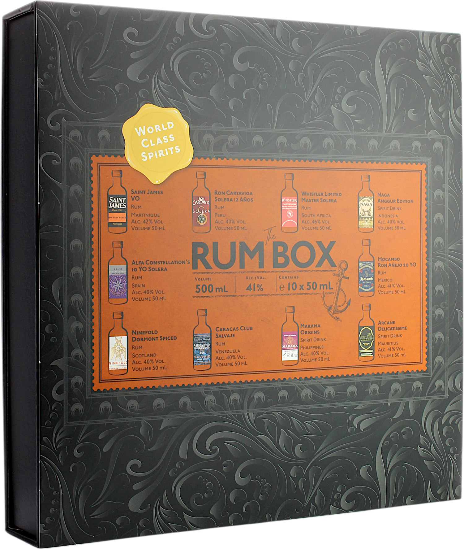 The Rum Box World Class Tasting Set #5 41.0% 10x 50ml