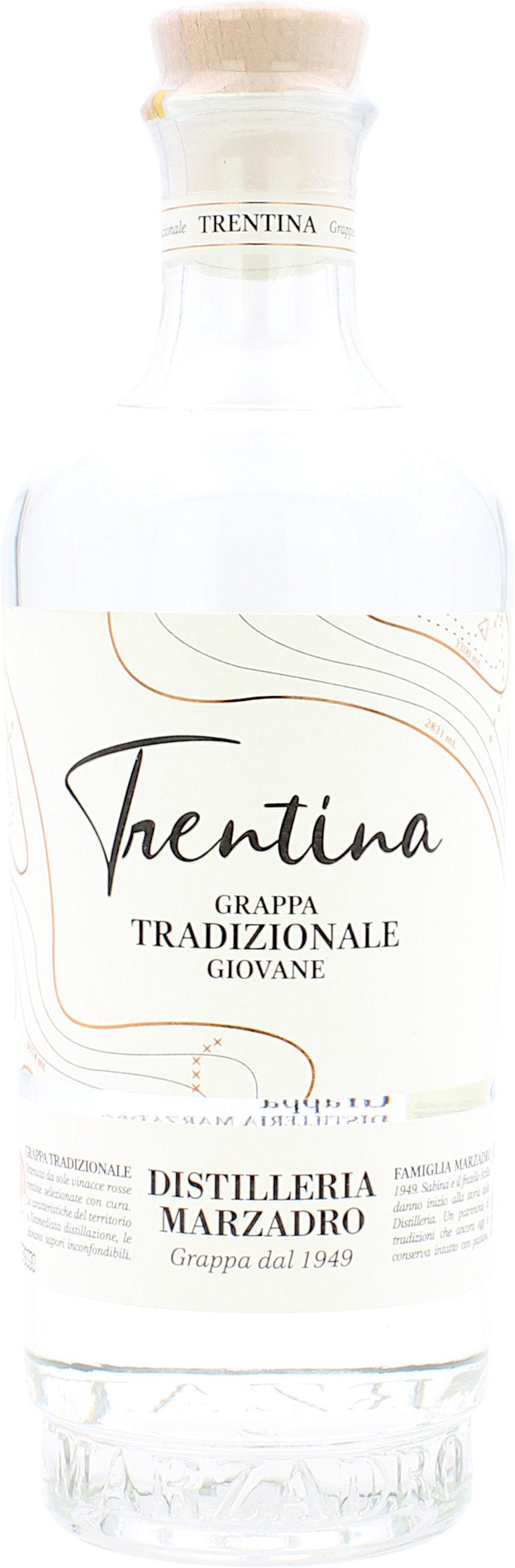 Marzadro La Trentina Tradizionale Grappa 41.0% 0,7l