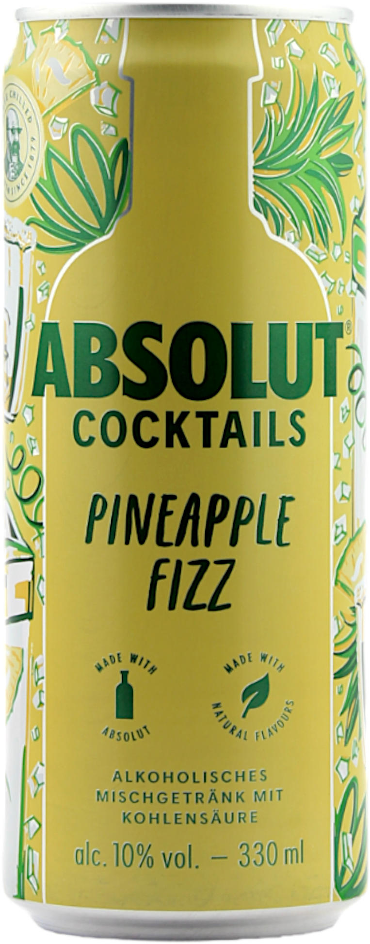Absolut Cocktails Pineapple Fizz 10.0% 0,33l (Dose)