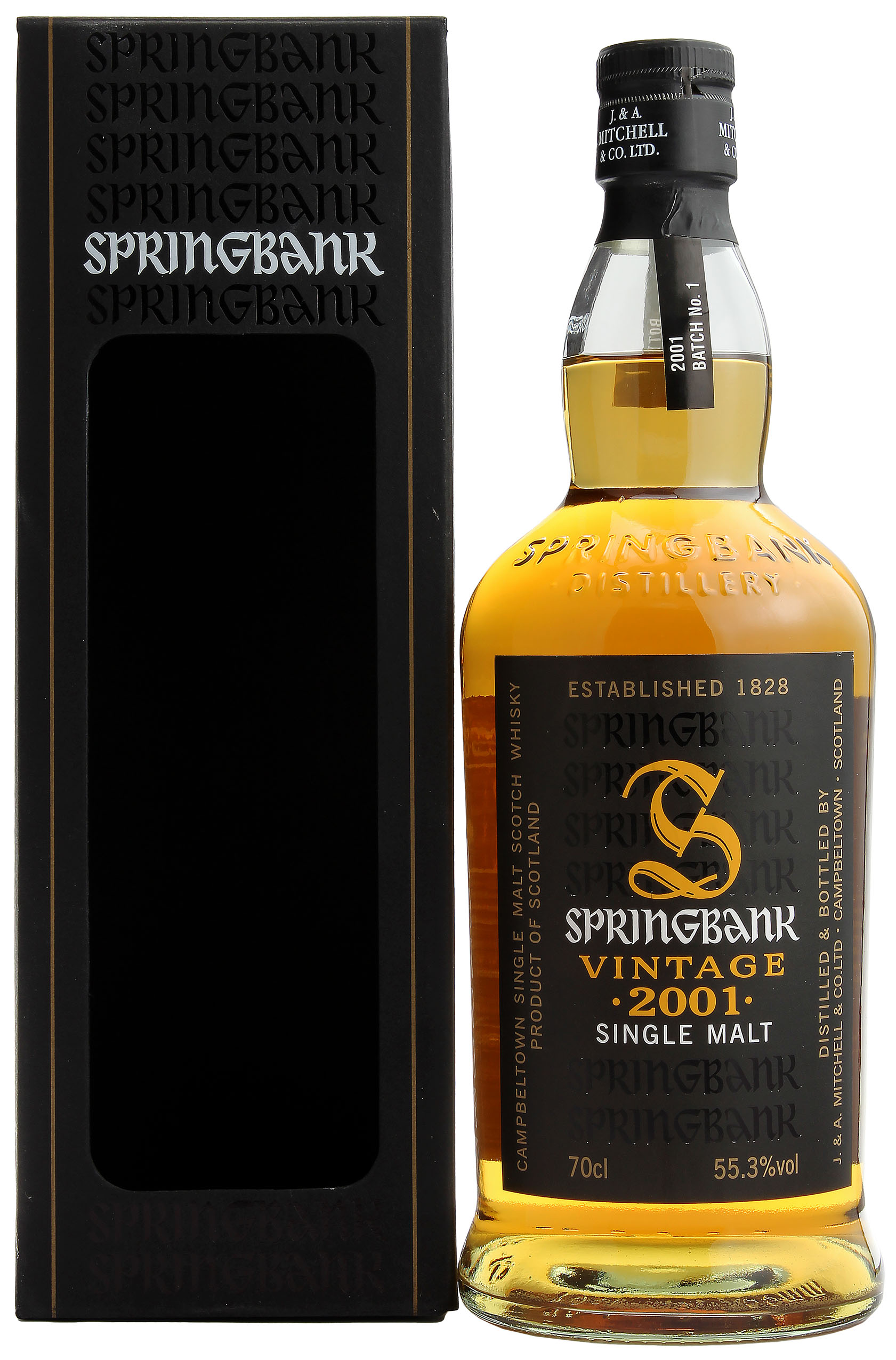 Springbank Vintage 2001 8 Jahre Batch No. 1 55.3% 0,7l