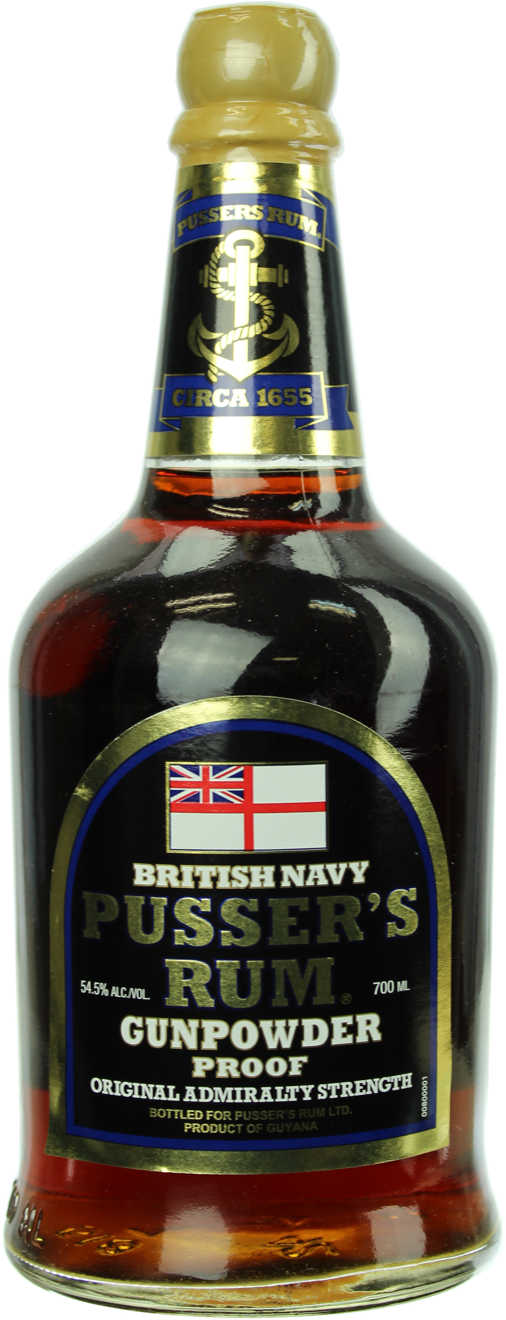 Pusser's Gunpowder Proof Rum 54.5% 0,7l