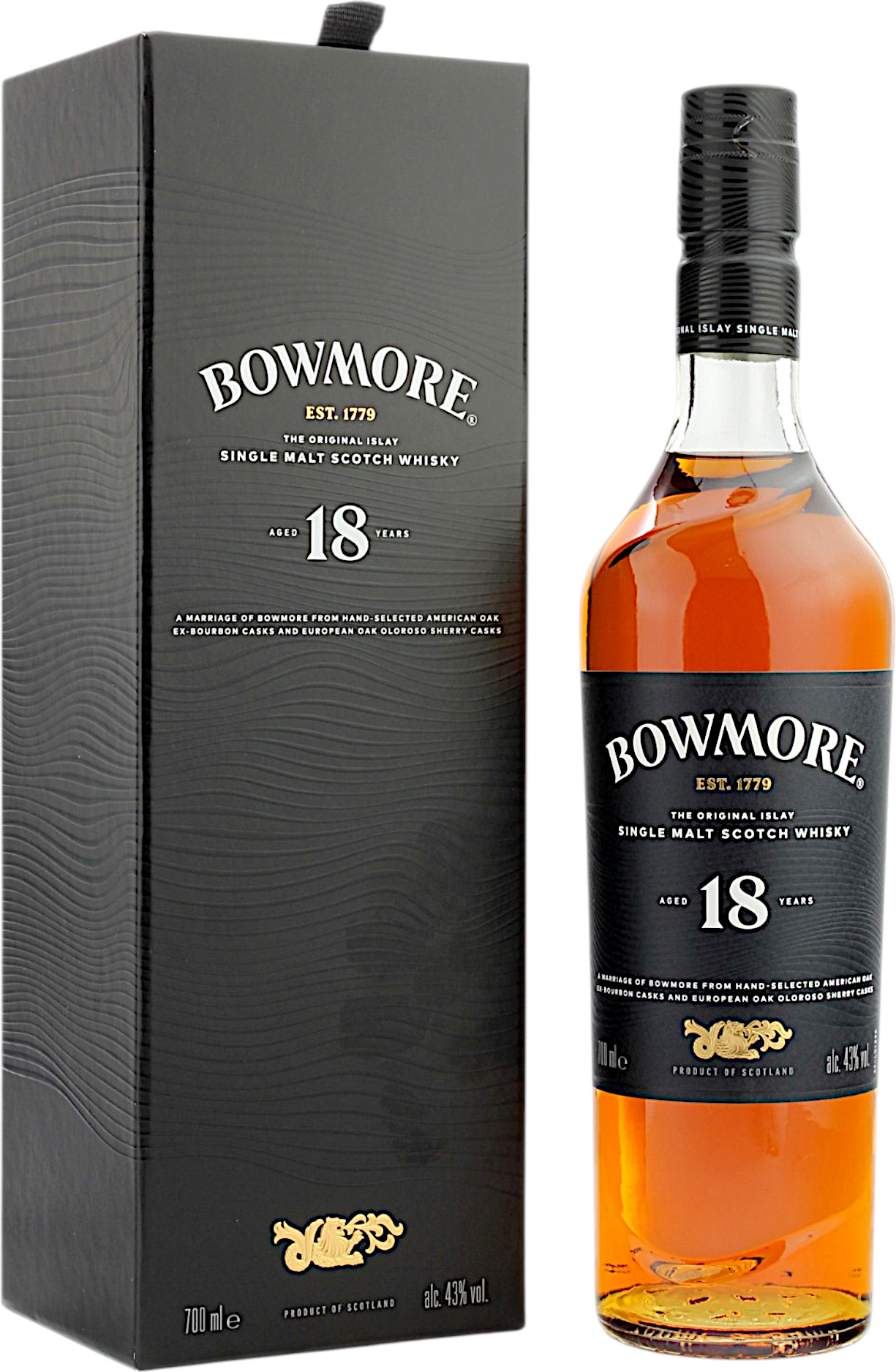 Bowmore 18 Jahre neues Design 43.0% 0,7l