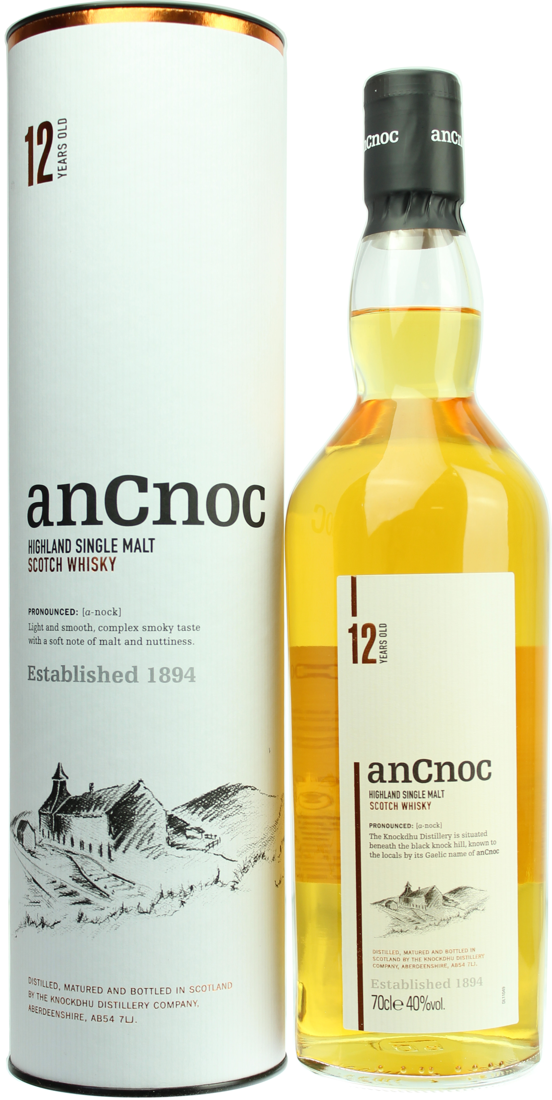 AnCnoc 12 Jahre 40.0% 0,7l