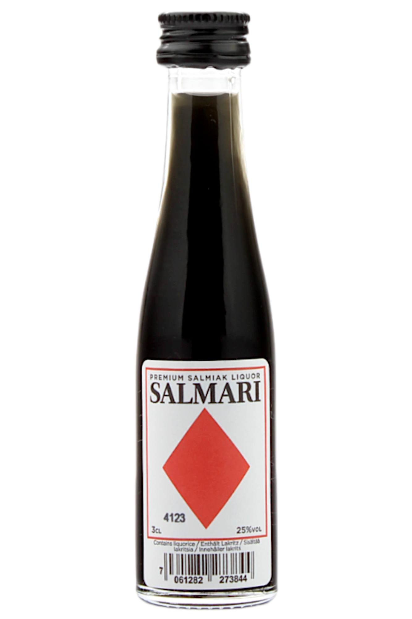 Miniatur Salmari Premium Salmiak Lakritz Likör 25.0% 30ml