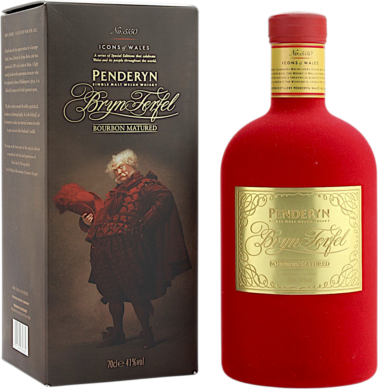 Penderyn Bryn Terfel Icons of Wales No.5/50 41.0% 0,7l