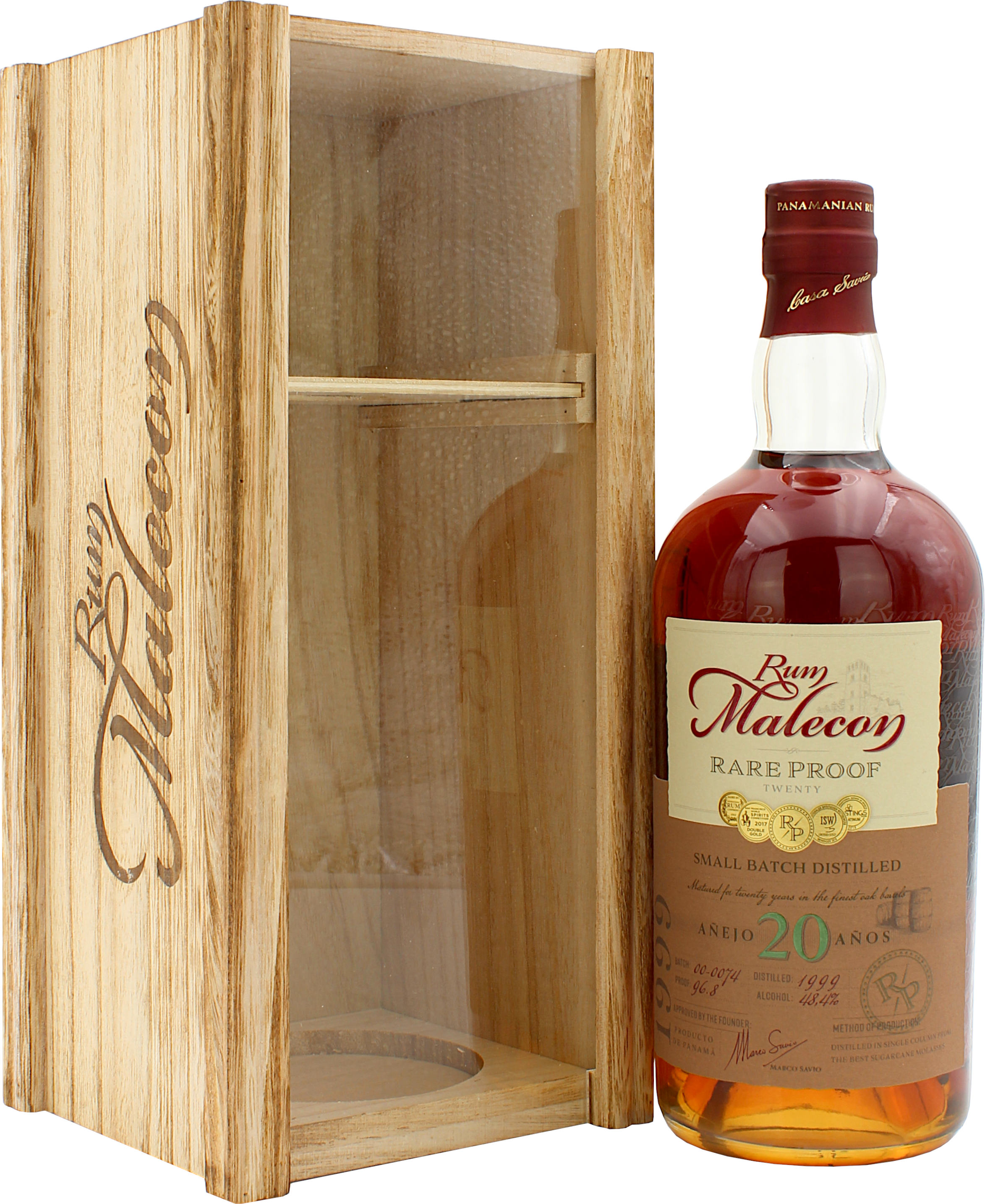 Malecon Rare Proof Rum 20 Jahre 1999/2019 48.4% 0,7l