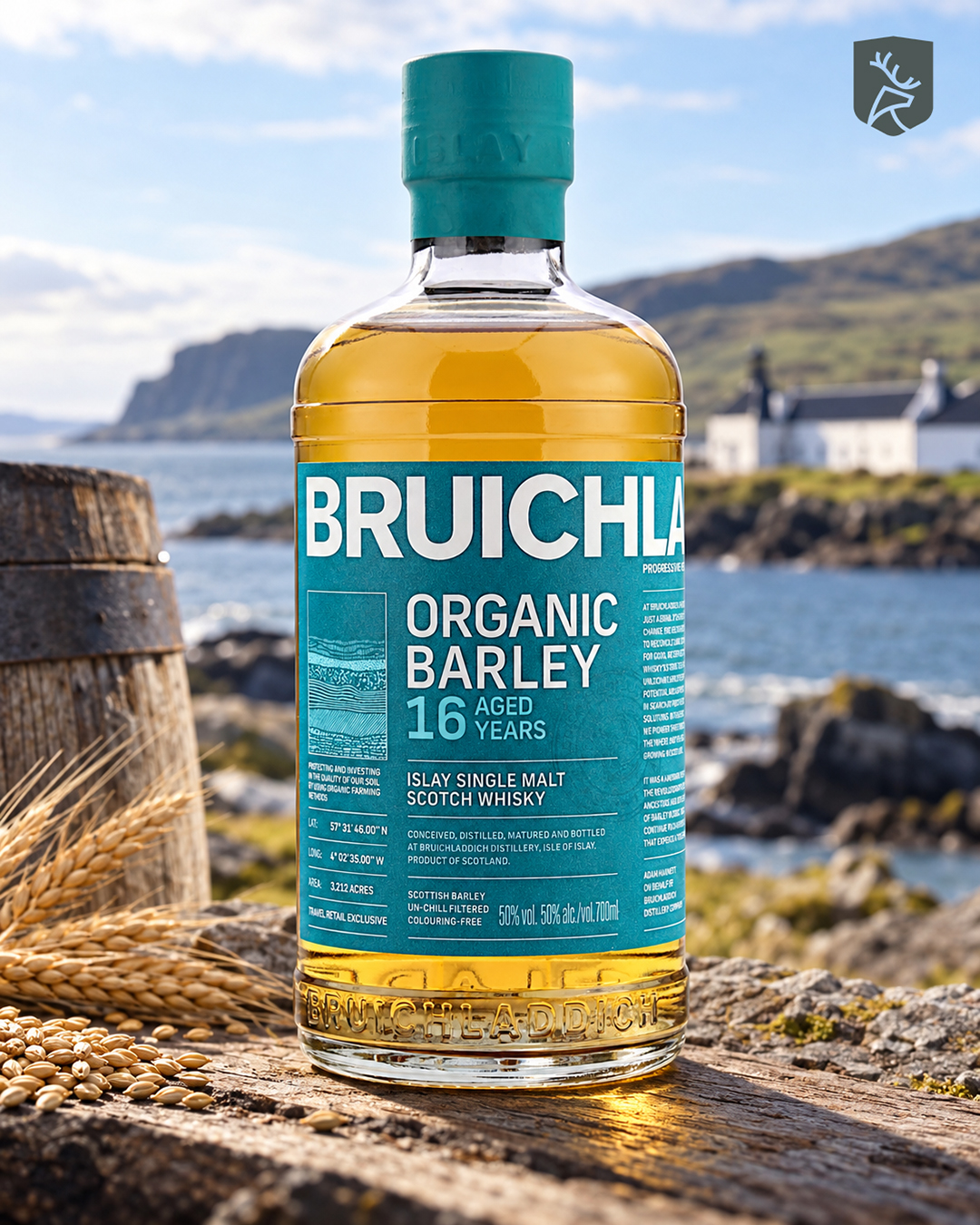 Bruichladdich 16 Jahre Organic Barley 50.0% 0,7l – Ansicht 2