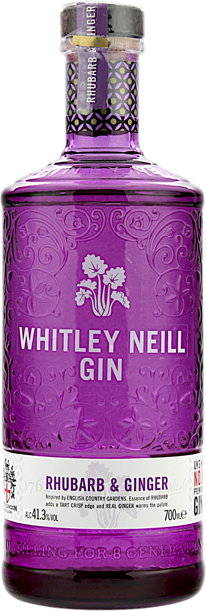 Whitley Neill Rhubarb & Ginger Gin 41.3% 0,7l