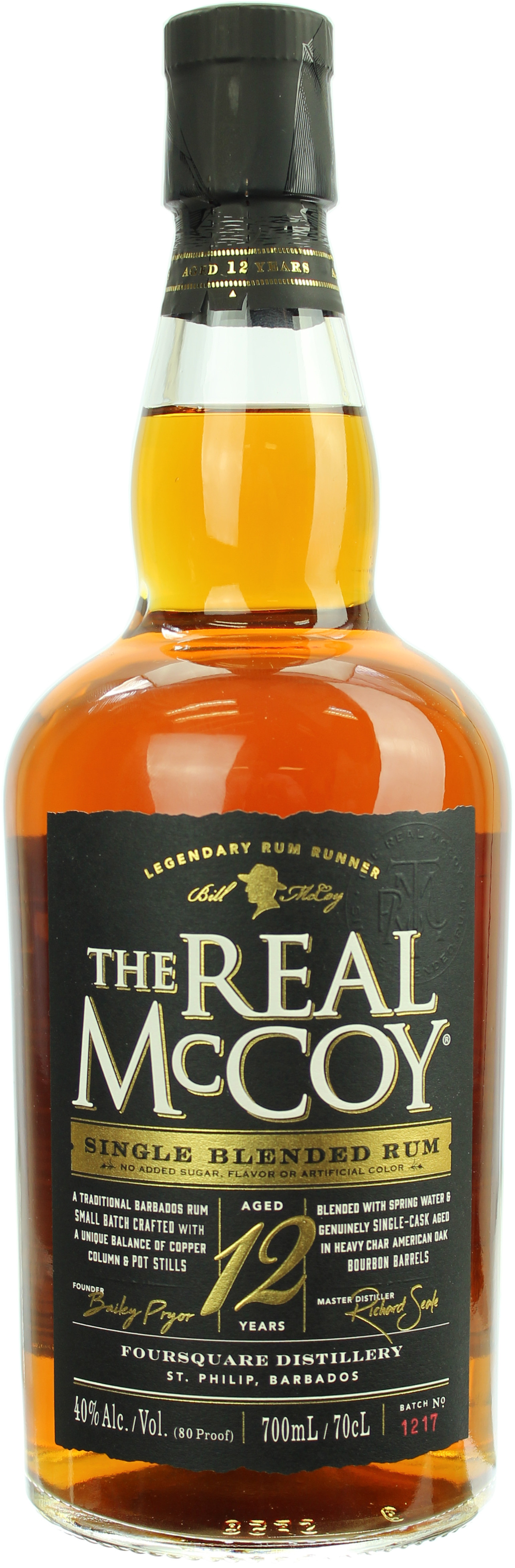 The Real McCoy Rum 12 Jahre 40.0% 0,7l