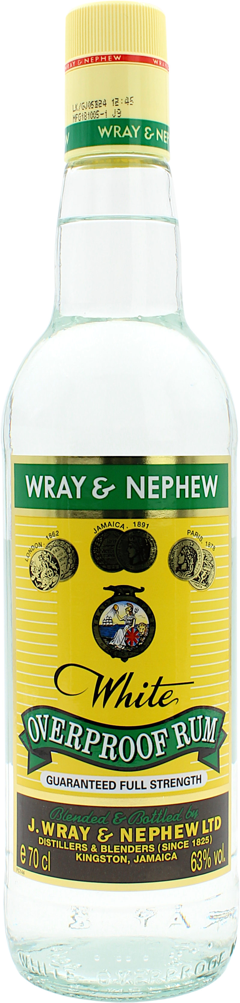 Wray & Nephew White Overproof Rum 63.0% 0,7l