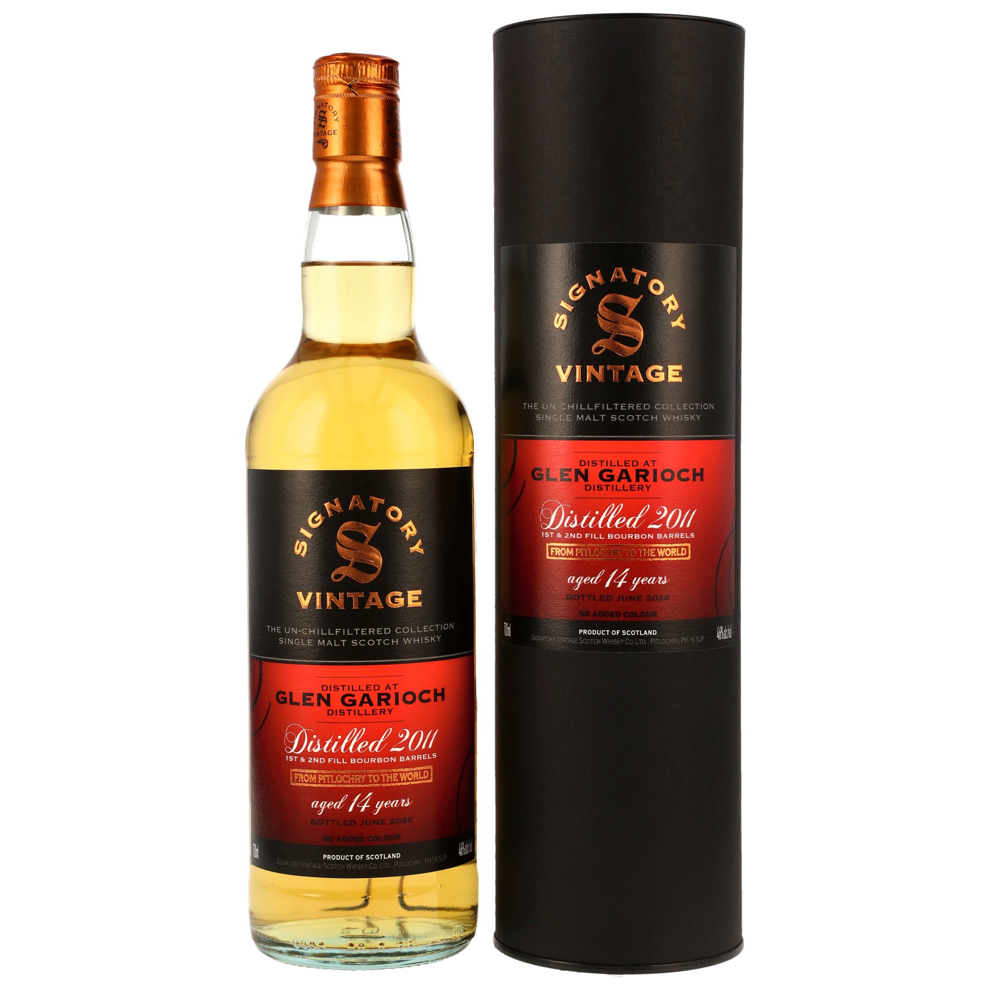 Glen Garioch 14 Jahre 2011/2026 1st and 2nd Fill Bourbon Barrels Signatory Vintage Un-Chillfiltered Collection 46.0% 0,7l