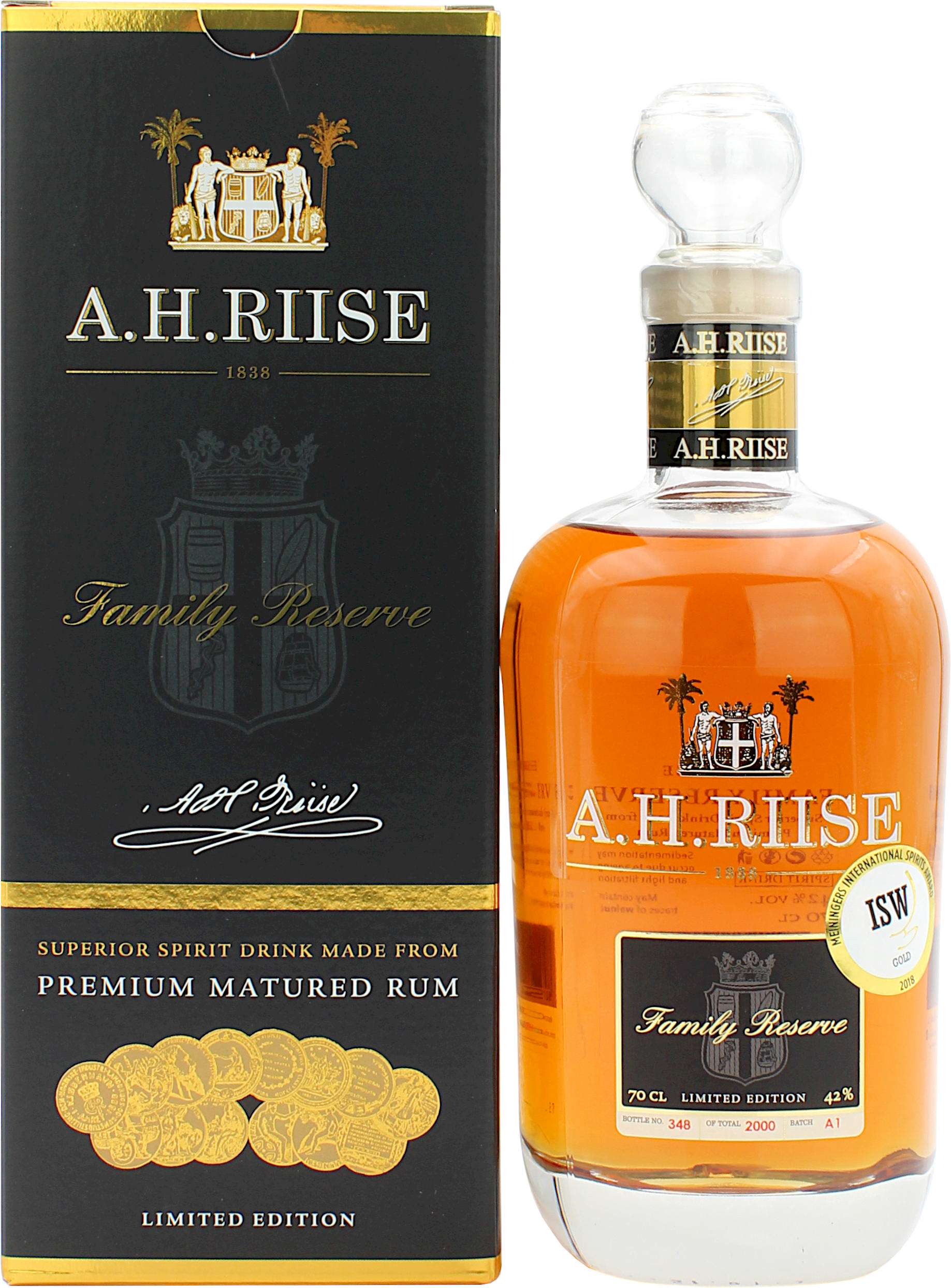 A.H. Riise Family Reserve Solera 1838 25 Jahre 42.0% 0,7l