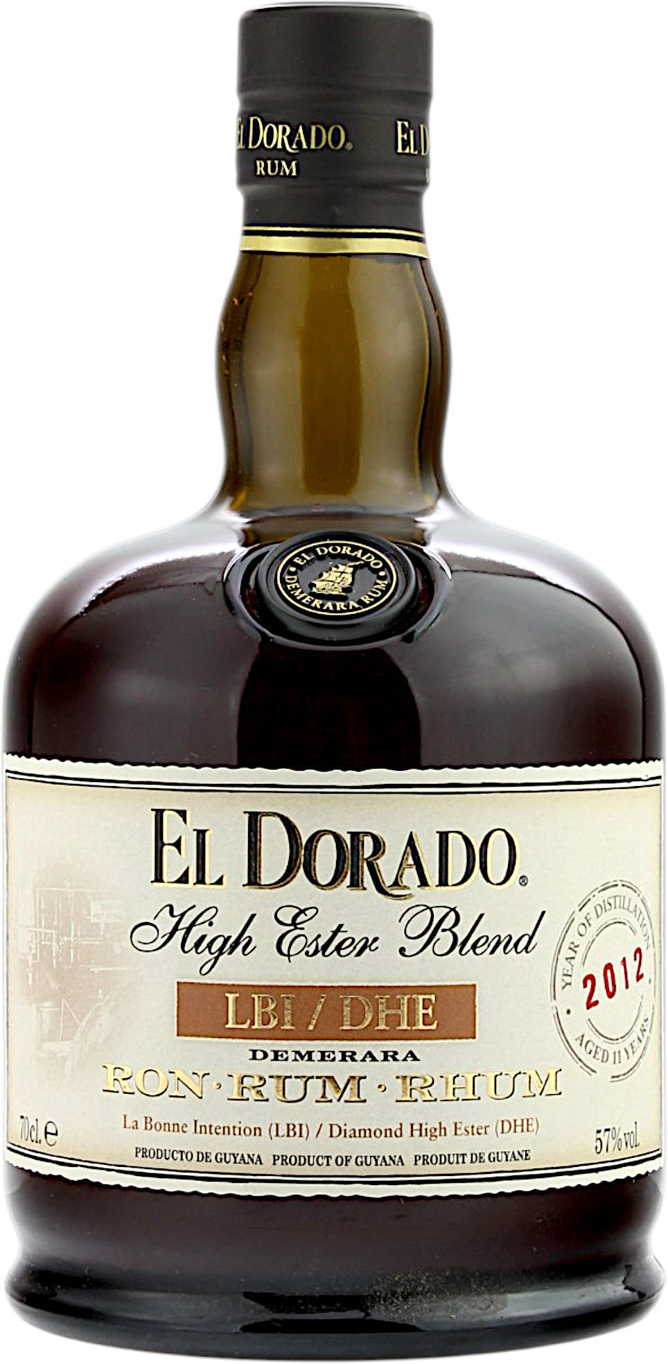 El Dorado High Ester Blend LBI/DHE Demerara Rum 57.0% 0,7l
