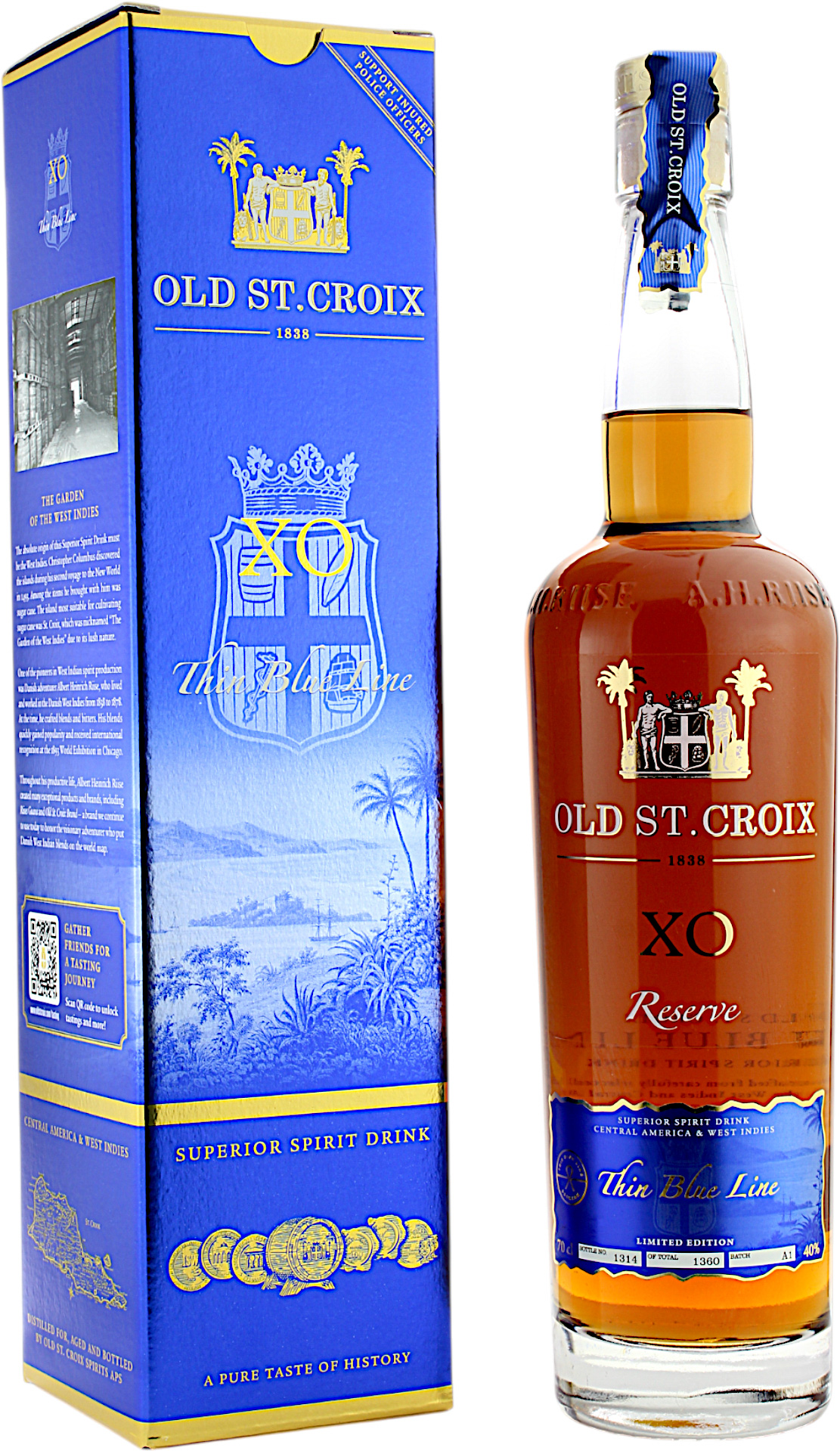 Old St. Croix XO Reserve The Thin Blue Line 40.0% 0,7l