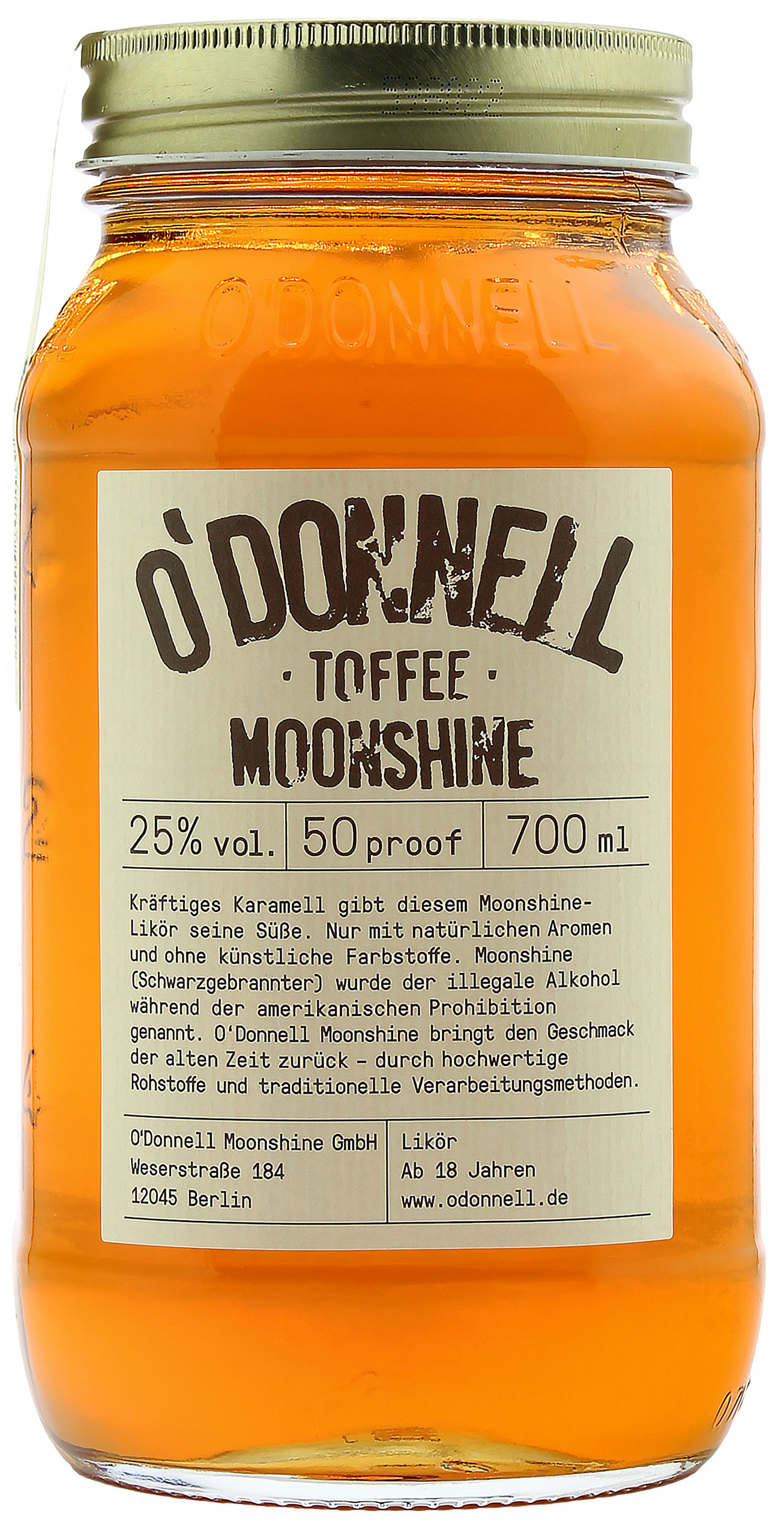 O'Donnell Moonshine Toffee 25.0% 0,7l