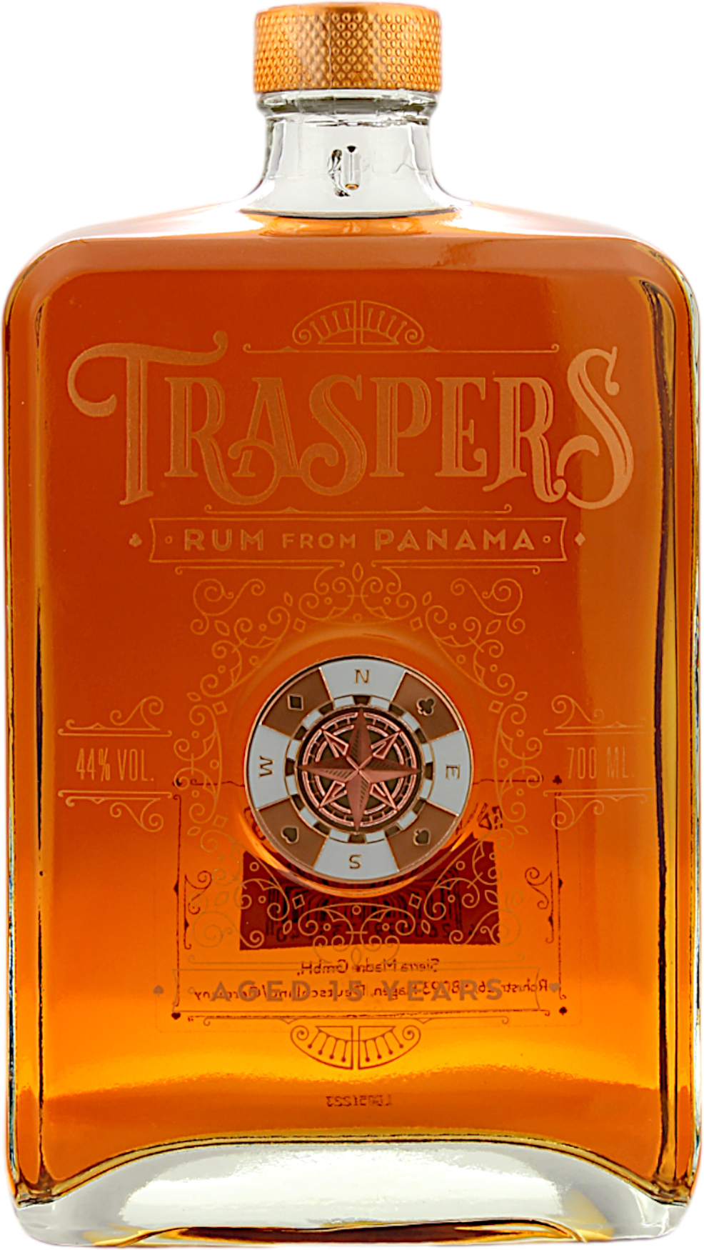 Traspers Panama Rum 15 Jahre 44.0% 0,7l