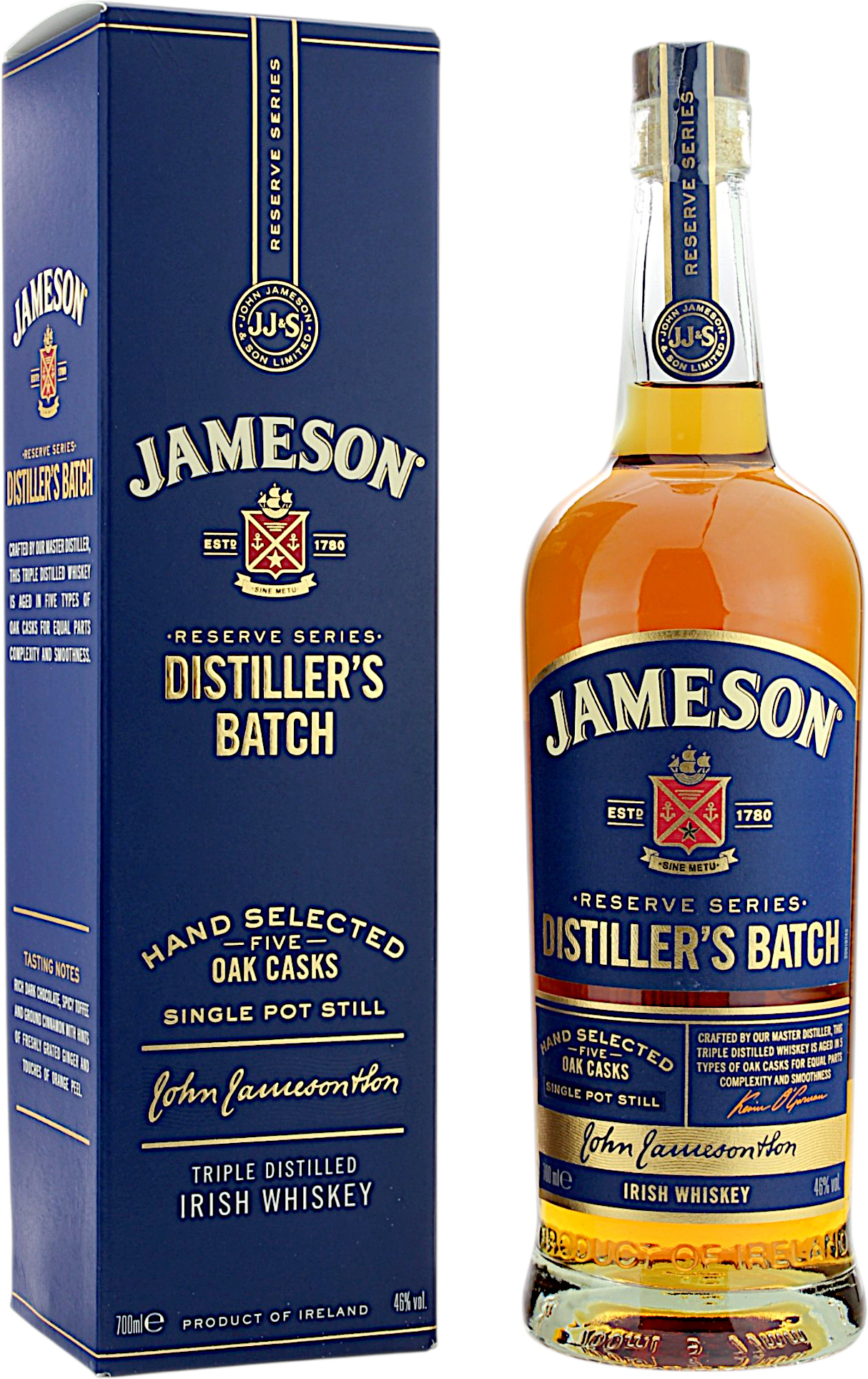 Jameson Distiller´s Batch Single Pot Still Five Oak Casks 46.0% 0,7l