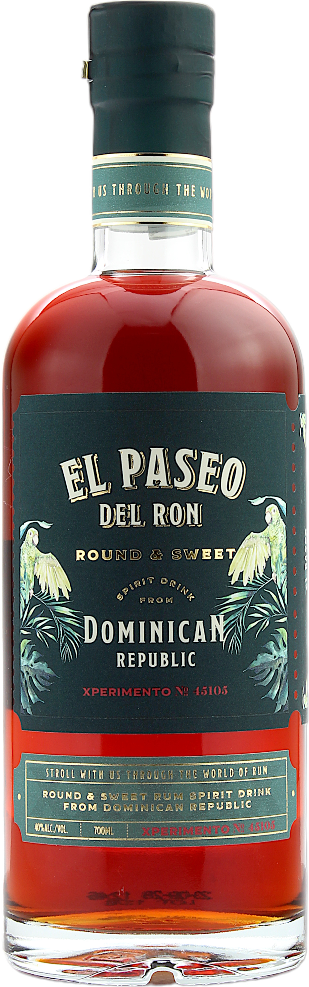 El Paseo Del Ron Xperimento Round & Sweet 40.0% 0,7l