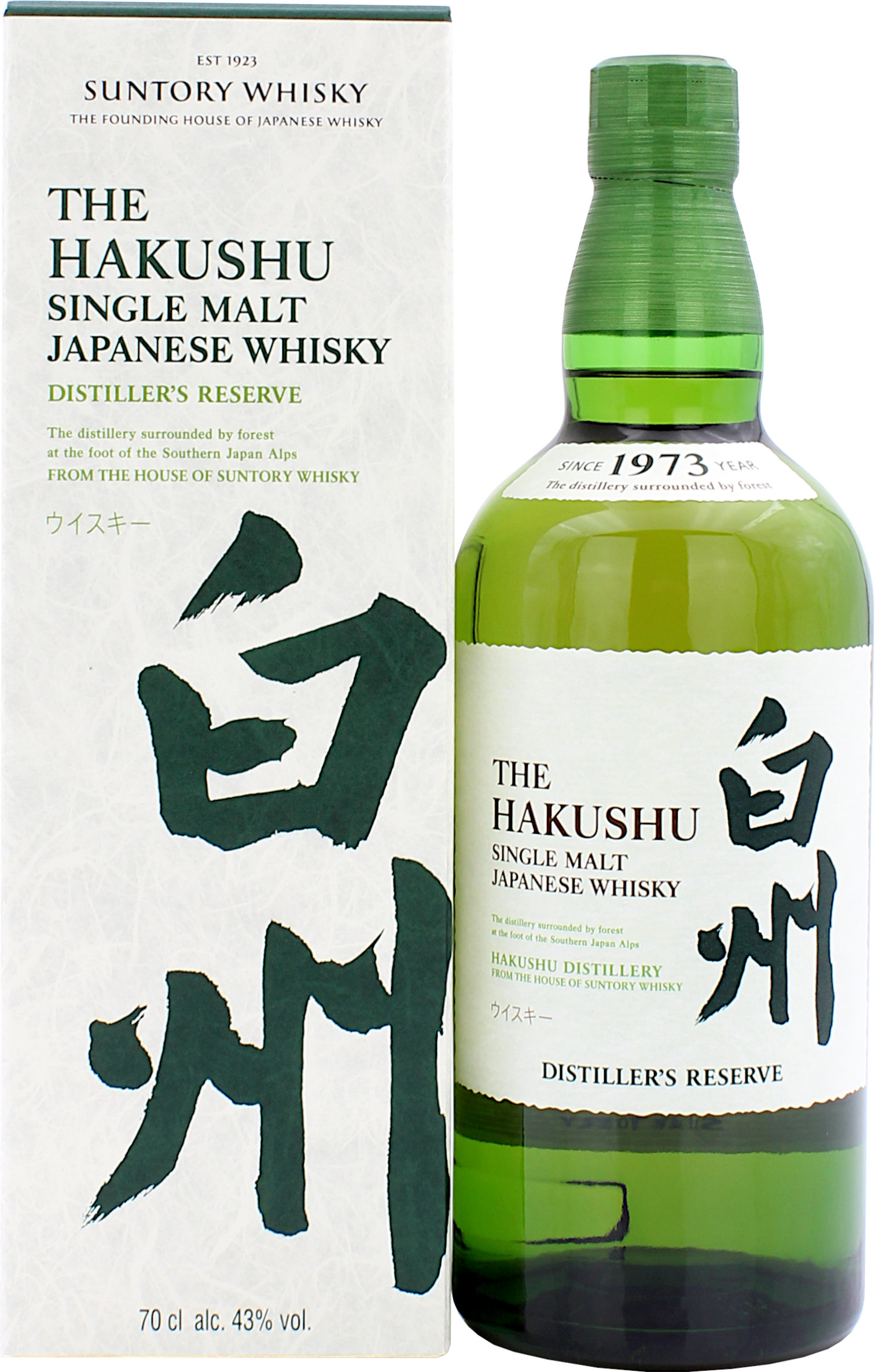 Ohne Umverpackung Suntory Hakushu Distiller's Reserve 43.0% 0,7l