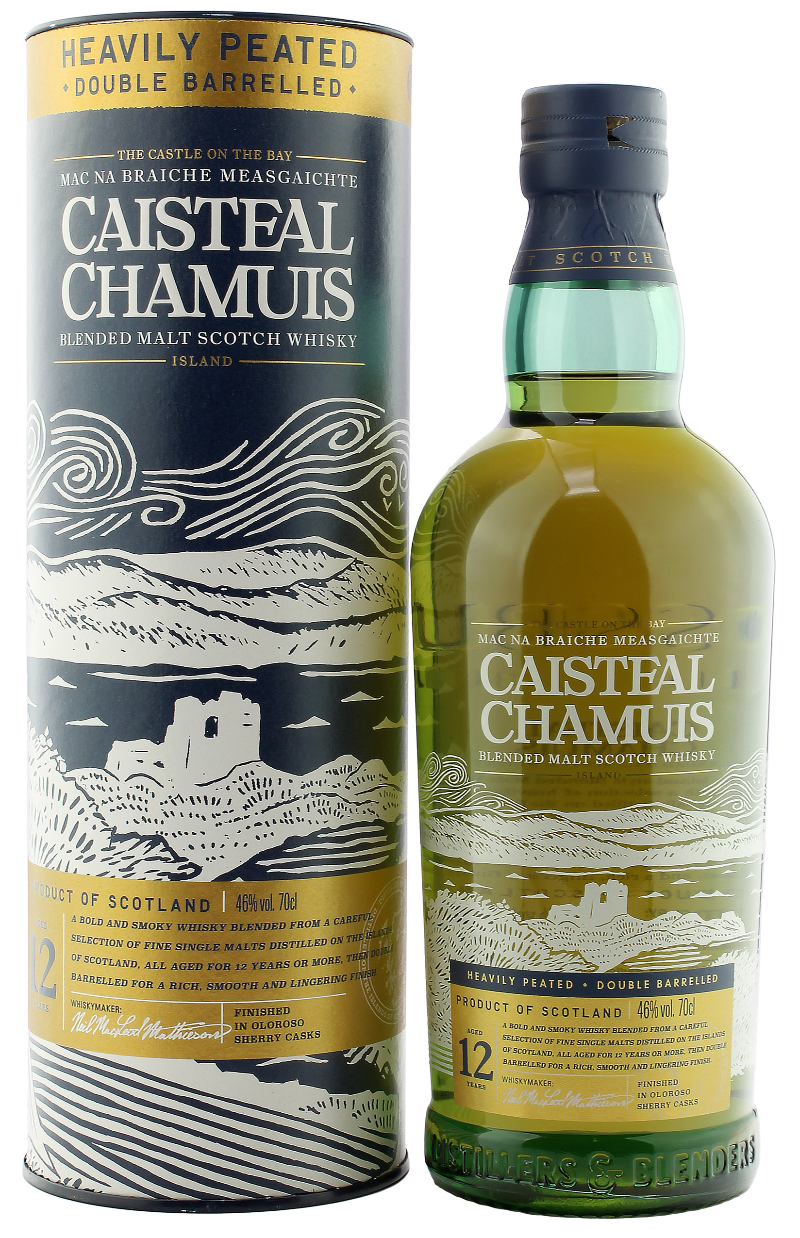 Caisteal Chamuis 12 Jahre Heavily Peated Double Barrel 46.0% 0,7l