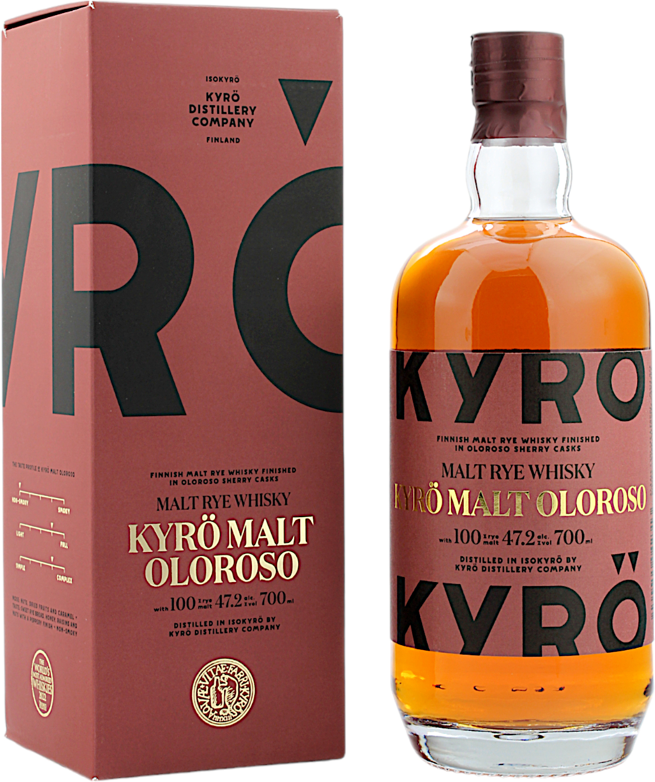 Kyrö Malt Rye Whisky Oloroso 47.2% 0,7l