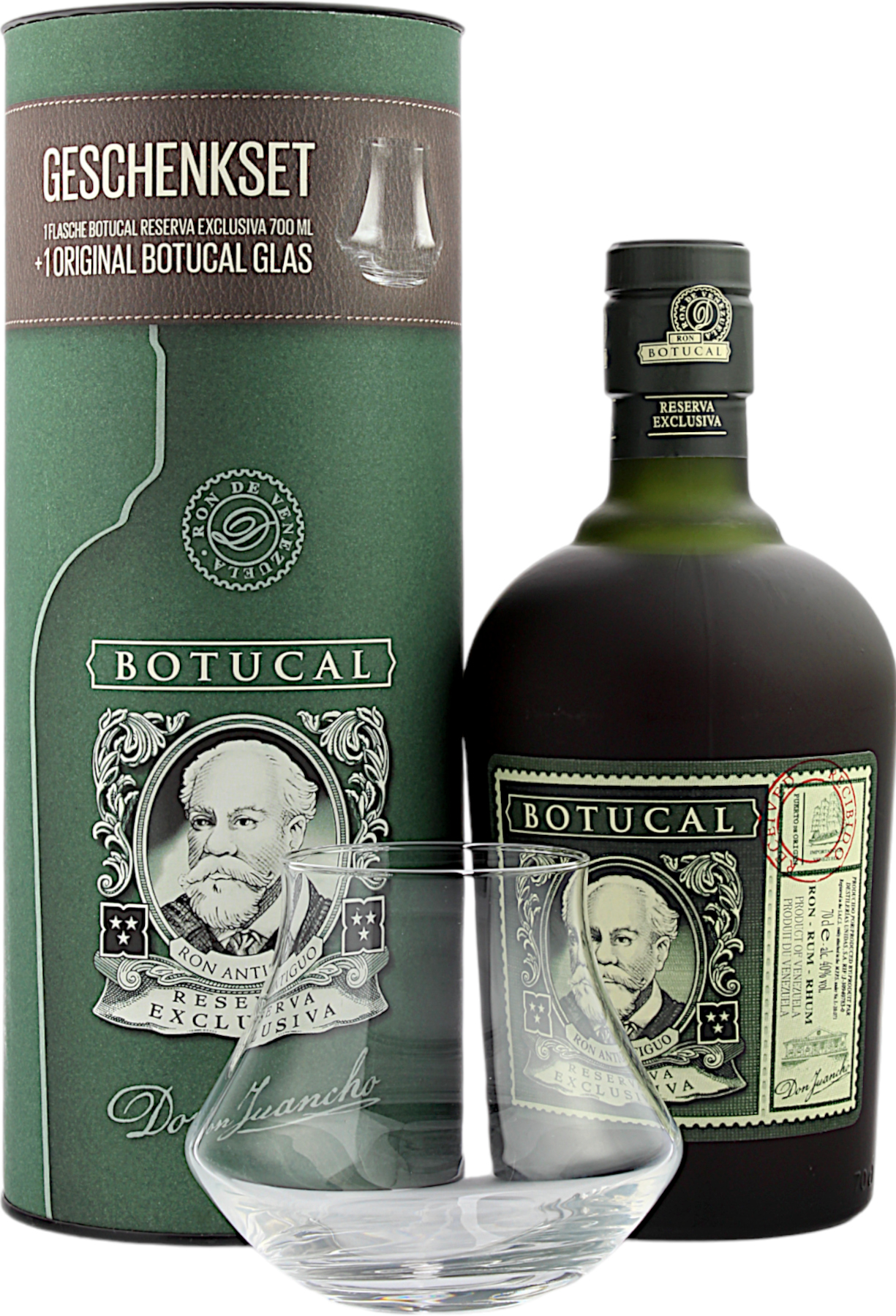 Ron Botucal Reserva Exclusiva Geschenkset mit Original Botucal Glas 40.0% 0,7l