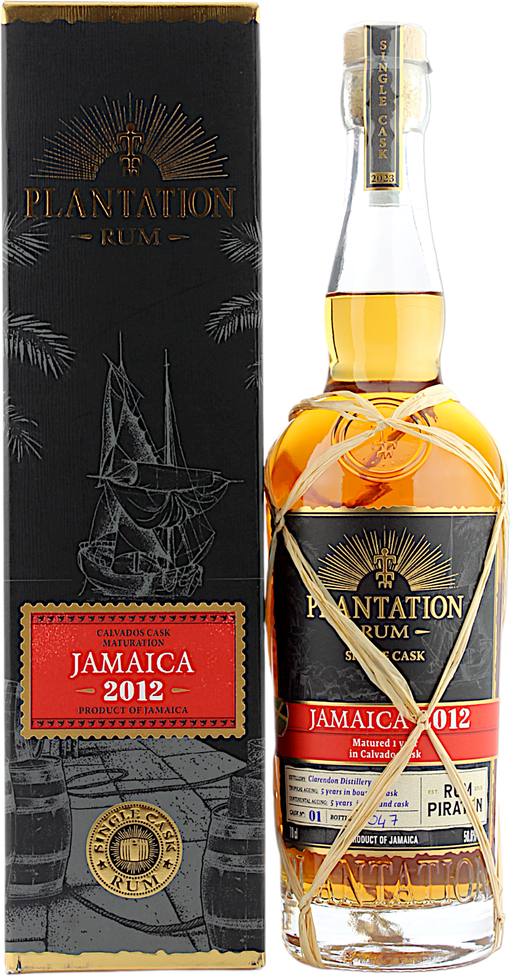 Plantation Rum Jamaica 10 Jahre 2012/2023 Rumpiraten Calvados Single Cask Finish 50.6% 0,7l
