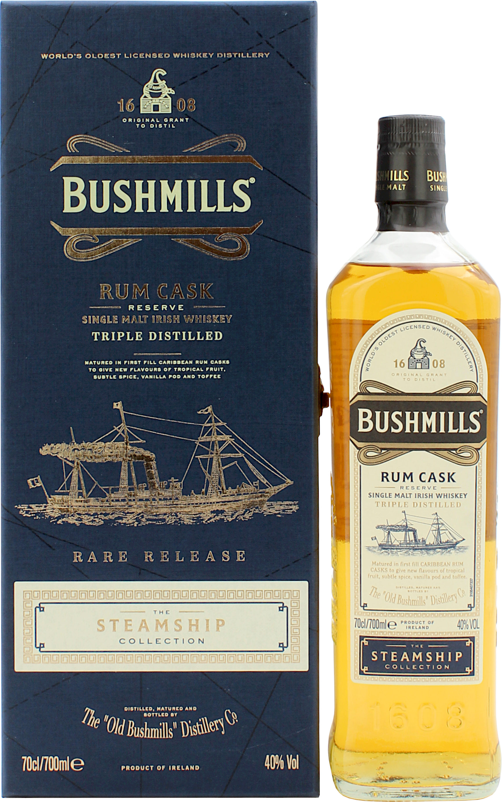 Bushmills Rum Cask The Steamship Collection 40.0% 0,7l
