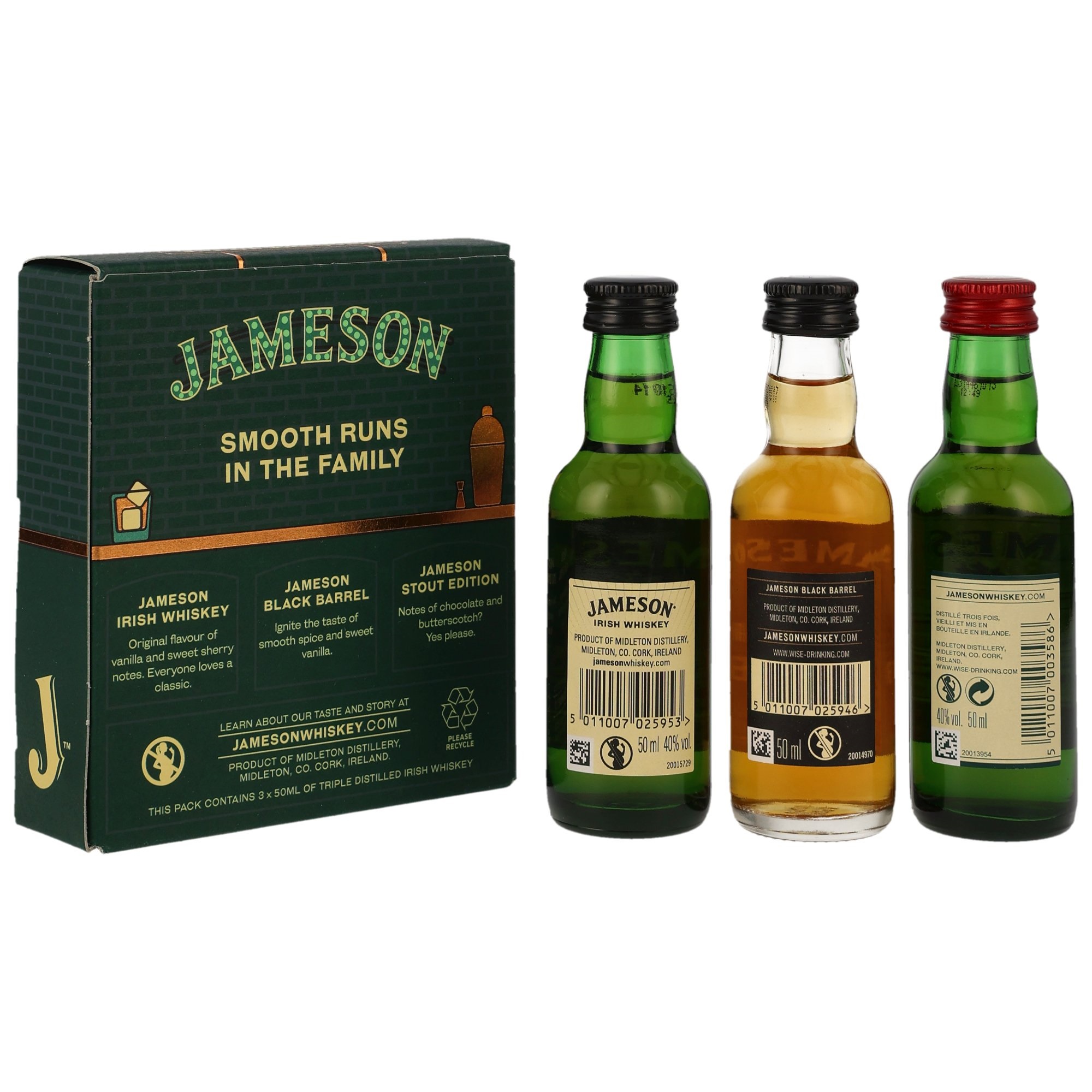 Jameson 3er Miniatur Tasting Set 40.0% 3x50ml