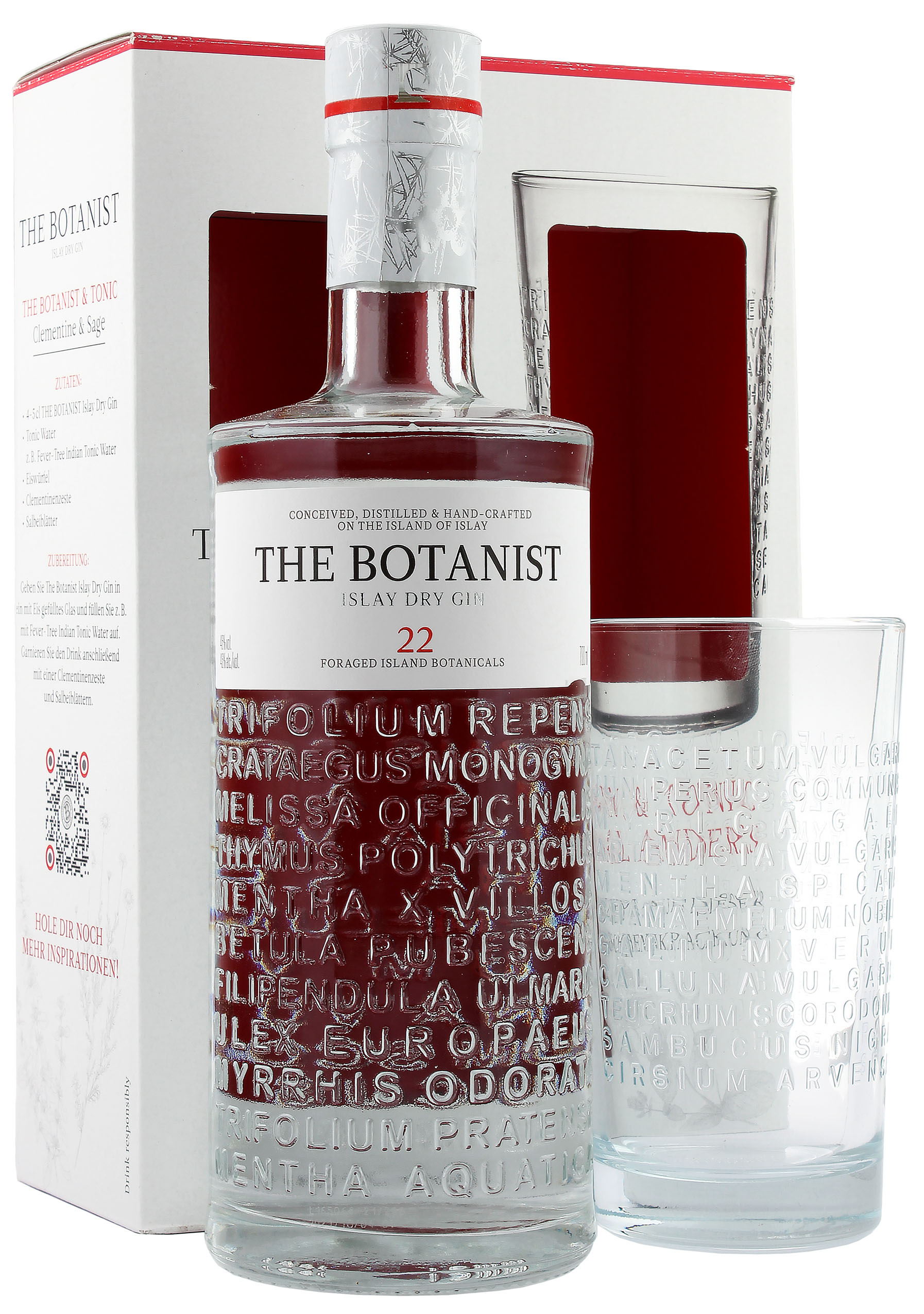 The Botanist Islay Dry Gin Geschenkset mit Glas 46.0% 0,7l