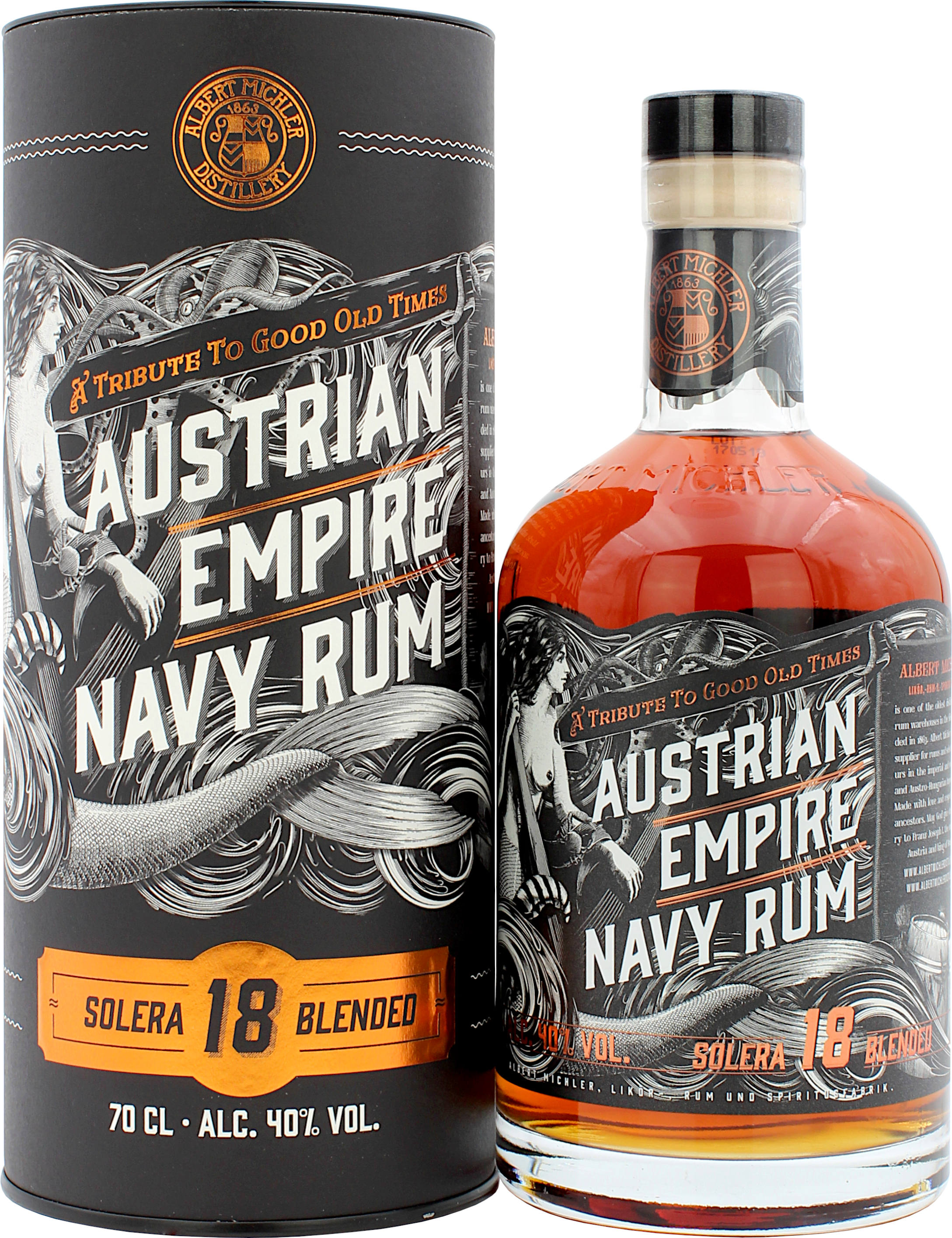 Austrian Empire Navy Rum 18 Jahre 40.0% 0,7l
