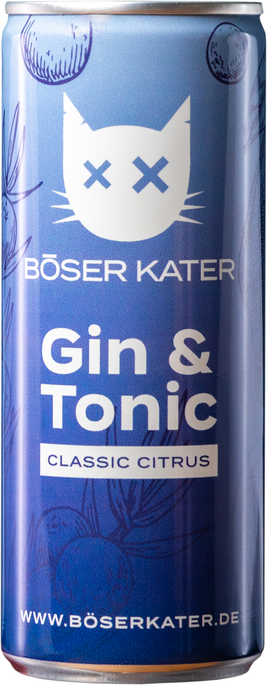 Böser Kater Classic Citrus Gin & Tonic ReadyToDrink Dose 10.0% 0,25l