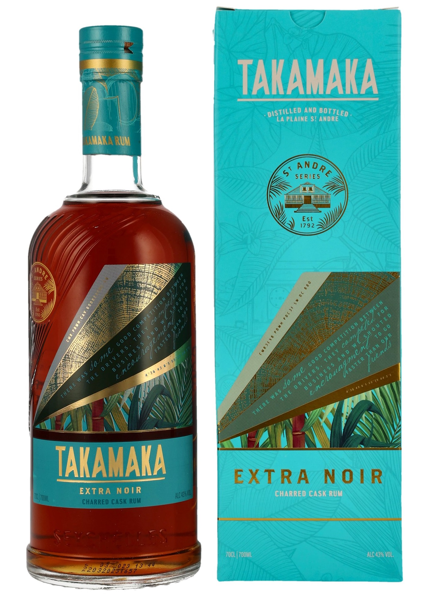 Takamaka Extra Noir Rum 43.0% 0,7l