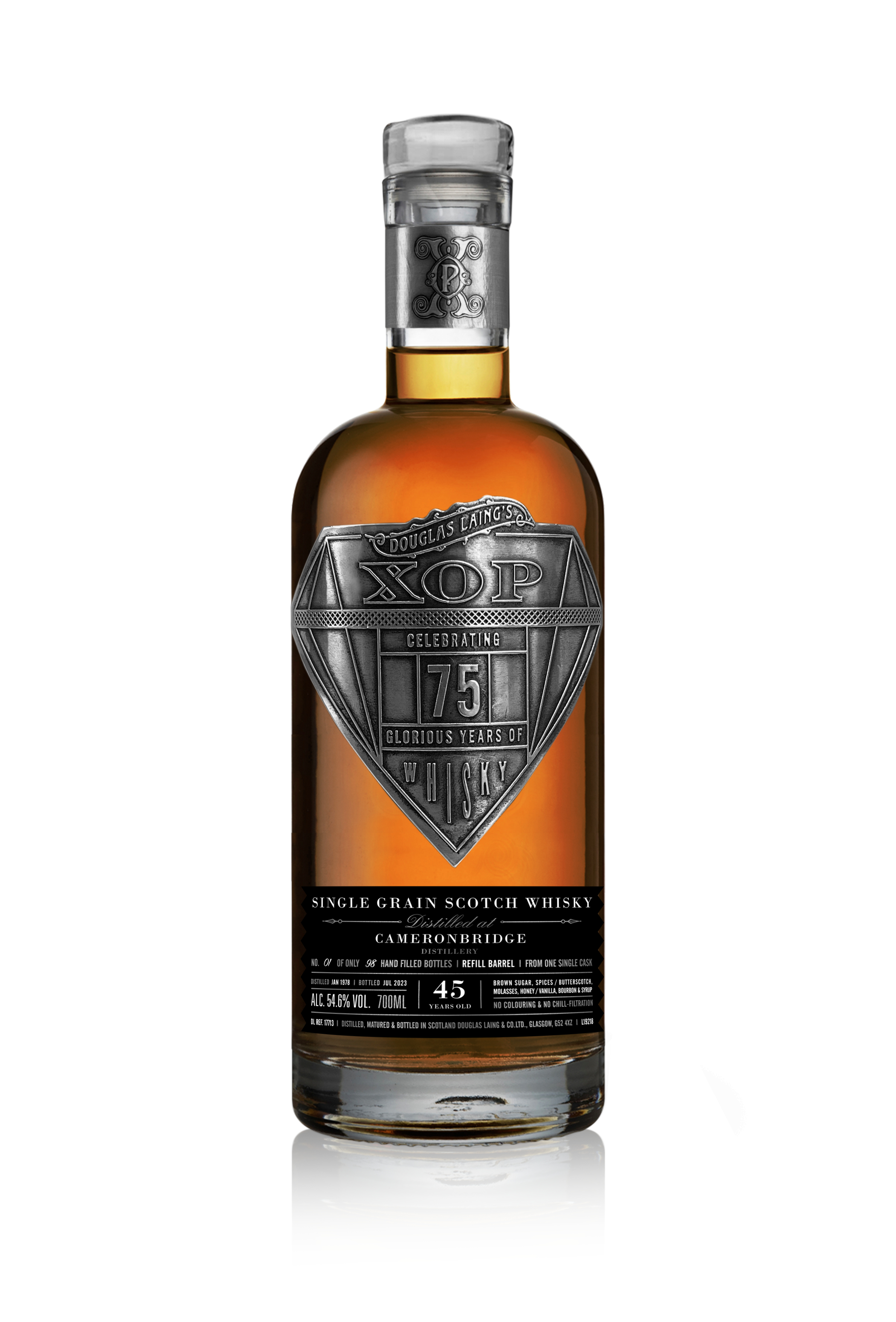 Cameronbridge 45 Jahre XOP Diamond Collection 54.6% 0,7l