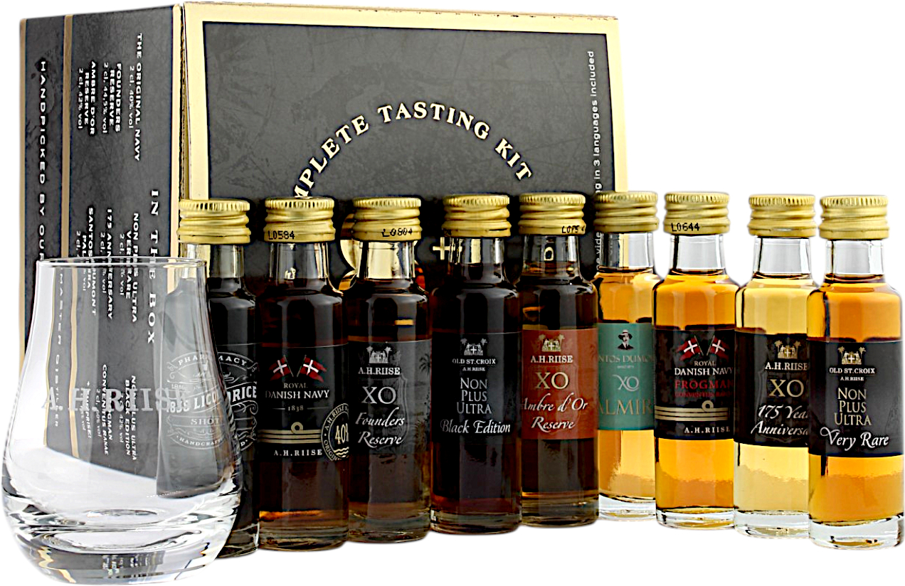 A.H. Riise / Santos Dumont 8+1 Tasting Set #1 41.2% 9x 20ml